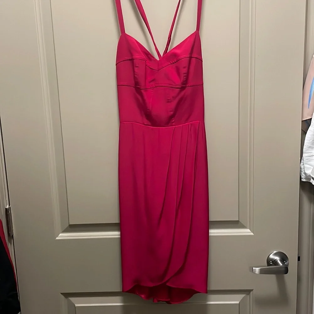 Dark red Amanda Uprichard cocktail dress size S - Picture 1 of 2
